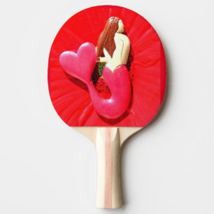 Pala De Ping Pong sirena de cola roja