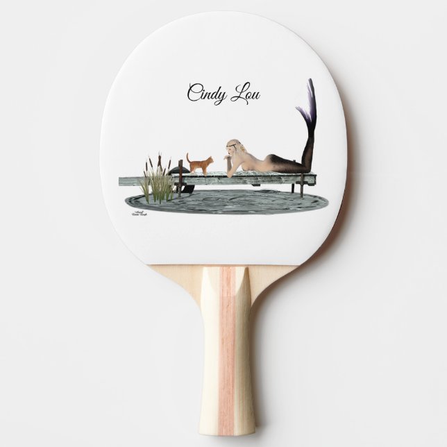 Pala De Ping Pong Sirena En Bote Dock Ping Pong Paddle (Anverso)