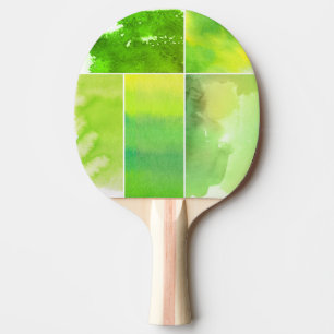 Pala De Ping Pong Sistema del extracto de la acuarela pintado a mano