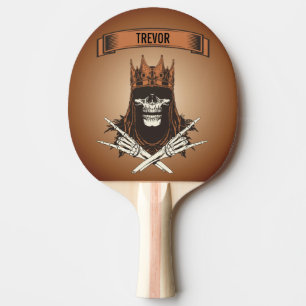 Pala De Ping Pong Skull King Monogramado