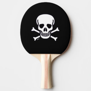 Pala De Ping Pong Skull n Bones Paddle de ping pong negro
