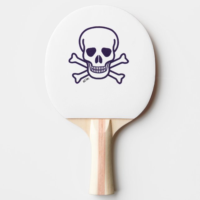 Pala De Ping Pong Skull n Bones ping pong paddle (Anverso)
