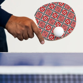 Pala De Ping Pong Slavic Ethnic Embroidery, Balkan Traditional