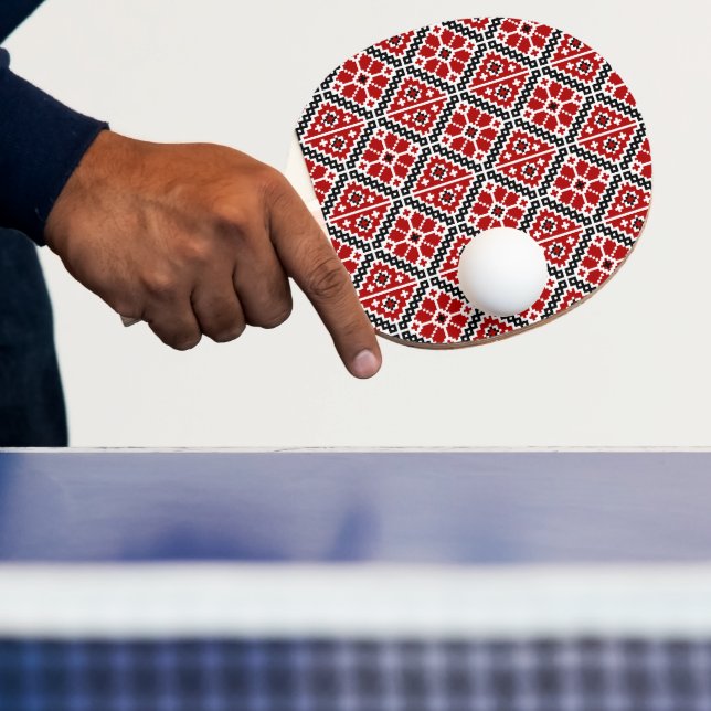 Pala De Ping Pong Slavic Ethnic Embroidery, Balkan Traditional (in situ)