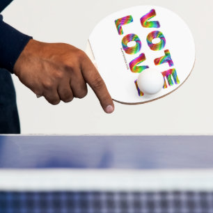 Pala De Ping Pong SlipperyJoe voto amor igualdad pelaje de colores d