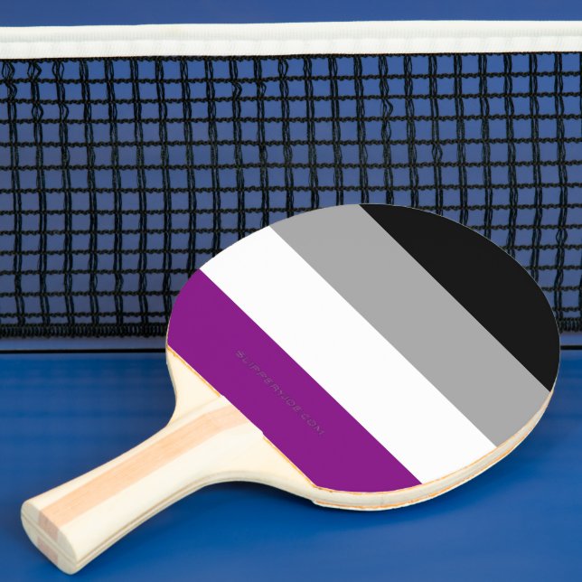 Pala De Ping Pong SlipperyJoe's asexual pride flag emphasizing inclu (in situ)