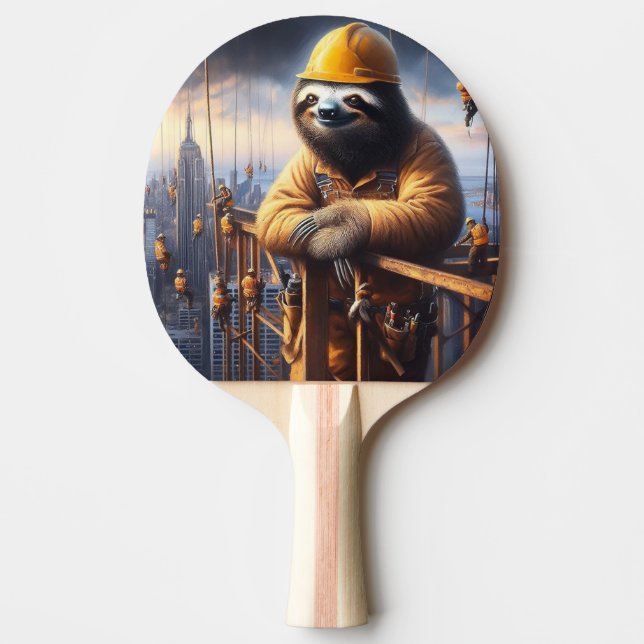 Pala De Ping Pong Sloth Working the High Steel (Anverso)