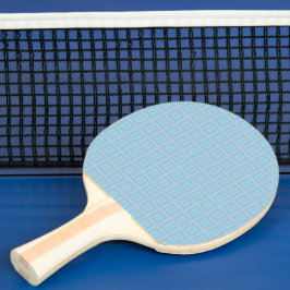 Pala De Ping Pong Small blue squares.