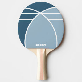 Pala De Ping Pong Smoky Blue Personalized Ping Pong Paddle