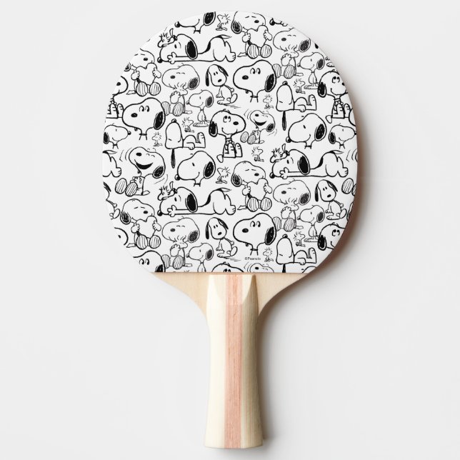Pala De Ping Pong Snoopy Smile Giggle Lauggle Pattern (Anverso)