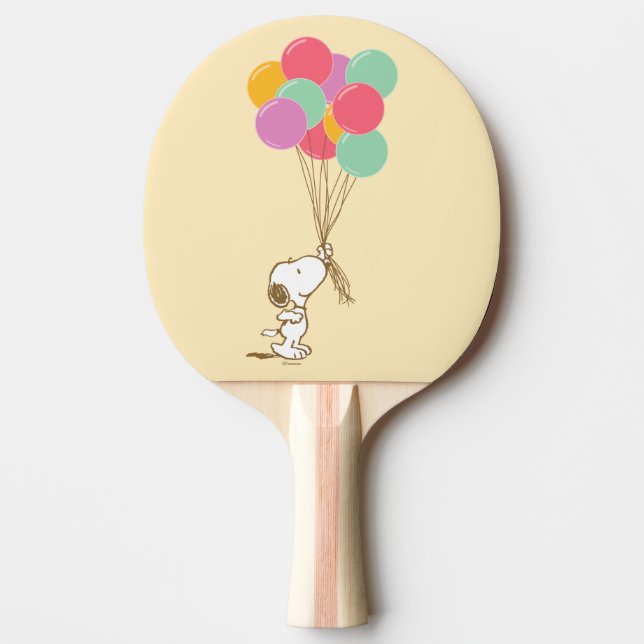 Pala De Ping Pong Snoopy y los globos (Anverso)