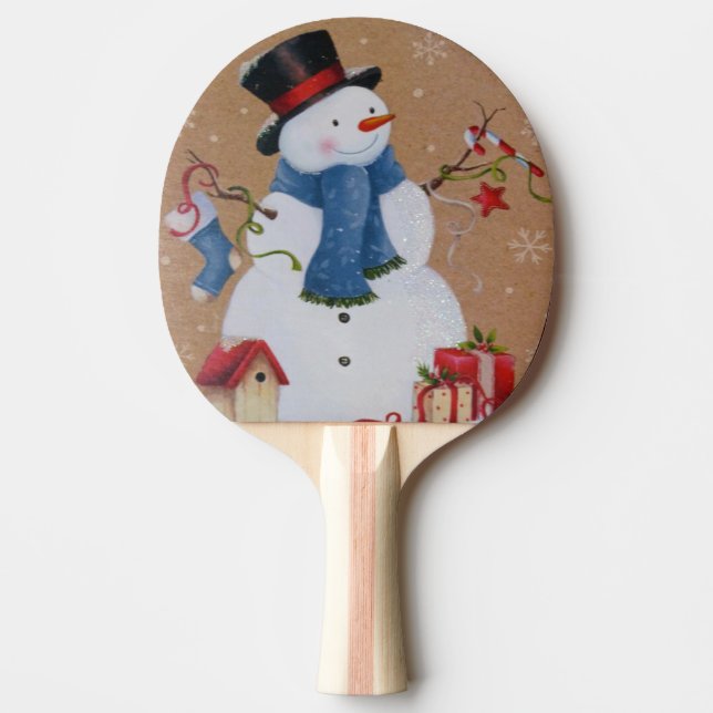 Pala De Ping Pong Snowman (Anverso)