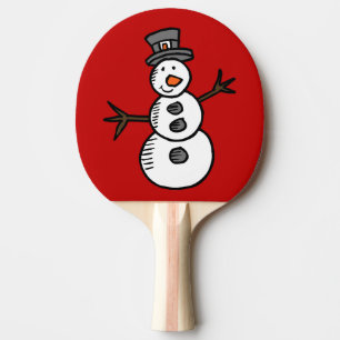 Pala De Ping Pong Snowman