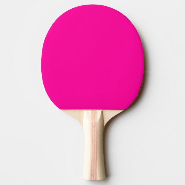 Pala De Ping Pong Sólido rosa caliente (Reverso)