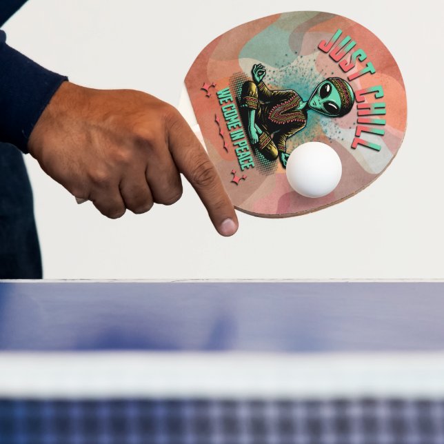 Pala De Ping Pong Solo Relájate, Venimos en Paz (in situ)
