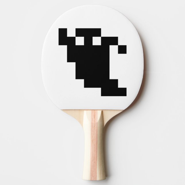Pala De Ping Pong Sombra de fantasma de 8 bits (Anverso)