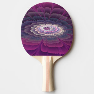 Pala De Ping Pong Sorprendente Flor Colorido Resumen Arte Fractal Ro