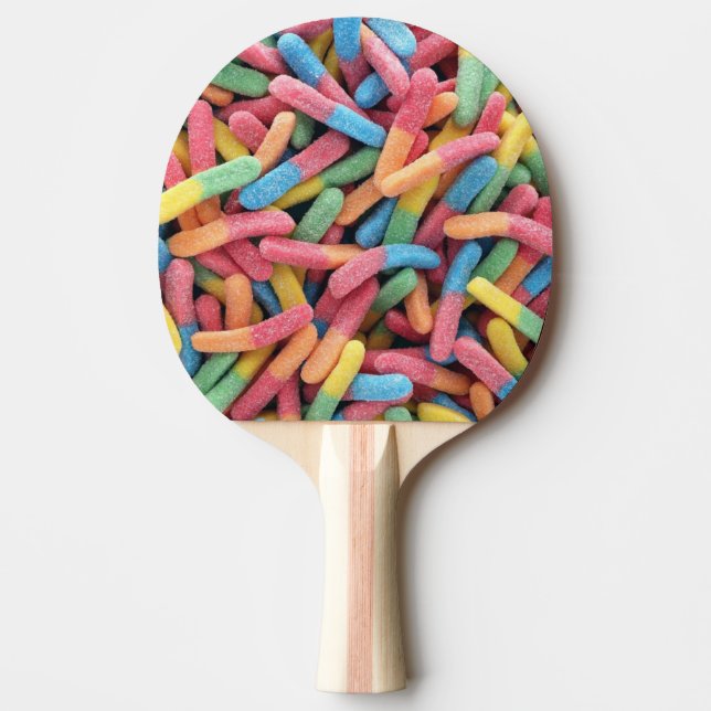 Pala De Ping Pong Sour Gummy Worms (Anverso)