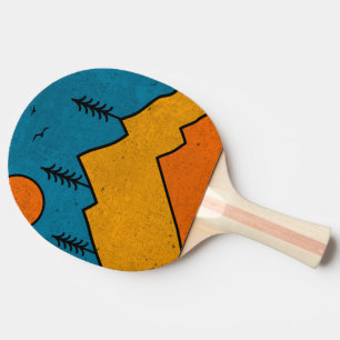 Pala De Ping Pong Souvenir de montaña de los años 80 del Ancoraje Re