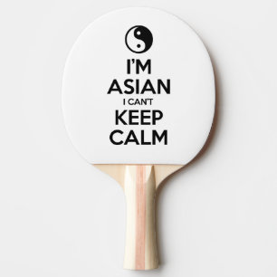 Pala De Ping Pong Soy asiático no puedo mantener la calma