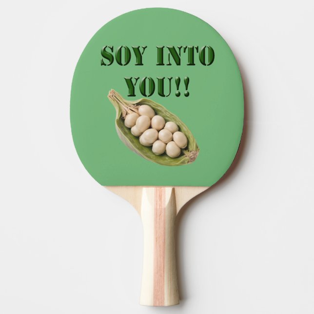 Pala De Ping Pong Soy En Ti: Una Historia De Amor Vegan, (Anverso)