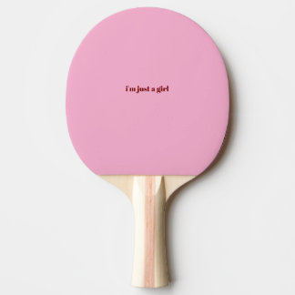 Pala De Ping Pong soy solo una chica