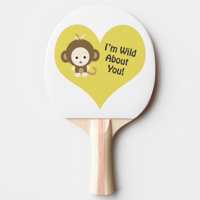 Pala De Ping Pong Soy Wild sobre ti Mono (Anverso)