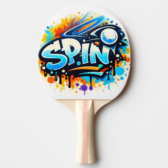 Pala De Ping Pong SPIN Tennis Graffiti (Anverso)