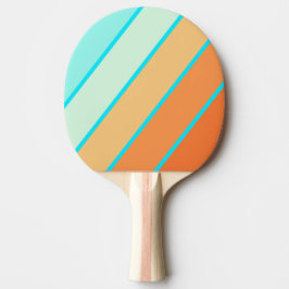 Pala De Ping Pong Splash tropical negrita a rayas