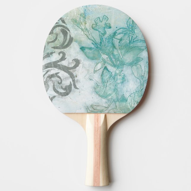 Pala De Ping Pong Spray de flores II (Anverso)