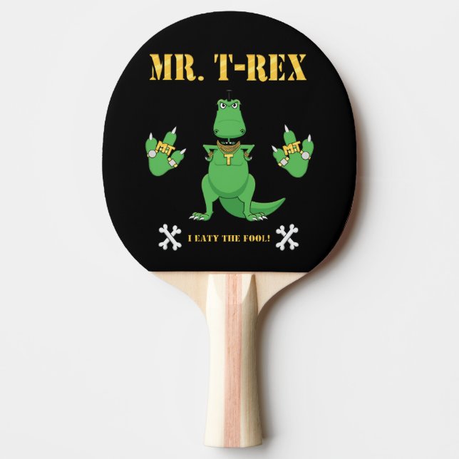 Pala De Ping Pong Sr. T-Rex Ping Pong Paddle (Anverso)