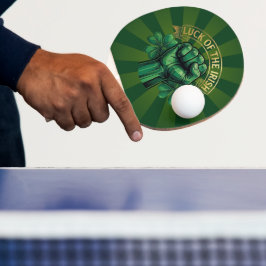 Pala De Ping Pong St. Patrick’s Day Luck of the Irish Fist Shamrock