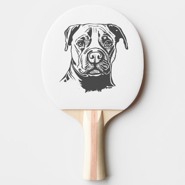 Pala De Ping Pong Staffordshire Bull Terrier (Anverso)