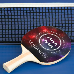 Pala De Ping Pong Starfield Aquarius Water Bearer Western Zodiac