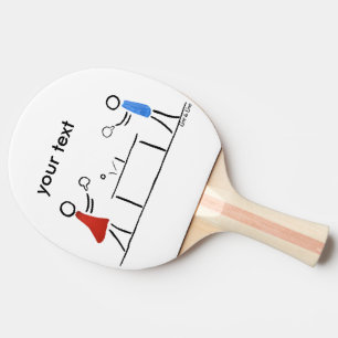 Pala De Ping Pong stickcat del stickdog del stickwoman del stickman