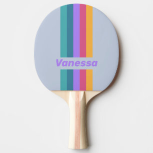 Pala De Ping Pong Suave Pin de Ensueño de Pensamiento Rayado con Nom