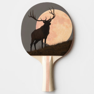 Pala De Ping Pong Subida de los alces majestuosos de Bull y de la