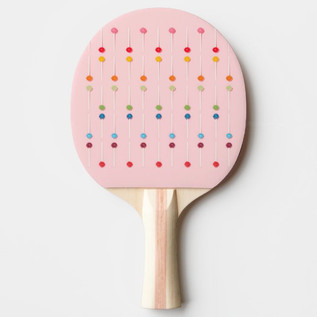 Pala De Ping Pong Suckers Lollypop Candy Rainbow (Anverso)
