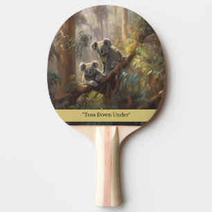 Pala De Ping Pong Sueños del bosque Koala, personalizado