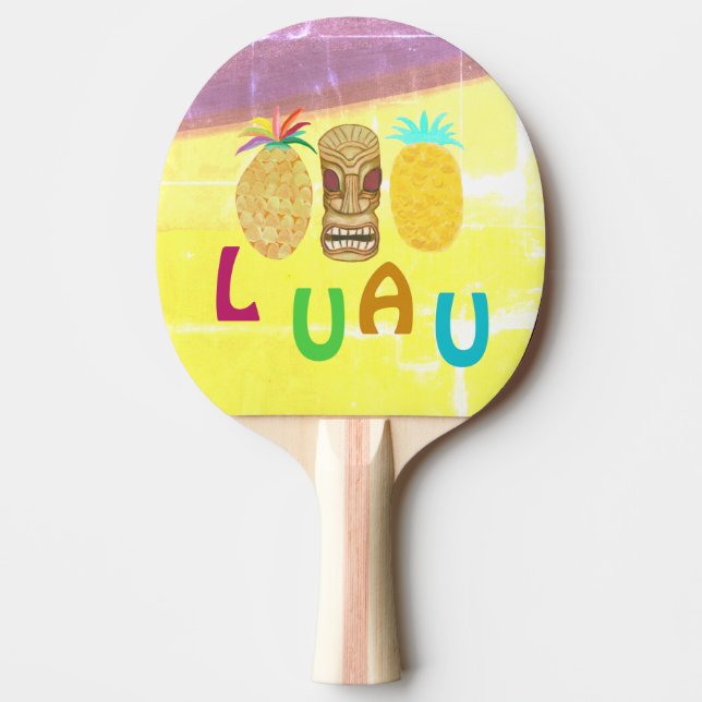 Pala De Ping Pong Summer Tiki Pineapple Luau (Anverso)