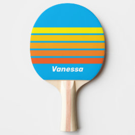 Pala De Ping Pong Sunburst Sea Across Striping with Name