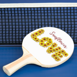 Pala De Ping Pong Sunflower Love Ping Pong Paddle