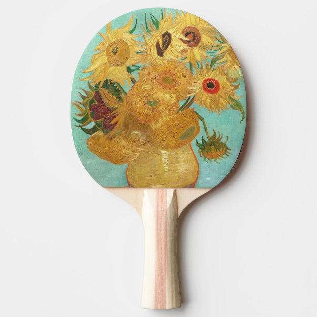 Pala De Ping Pong Sunflowers Vincent van Gogh (Anverso)