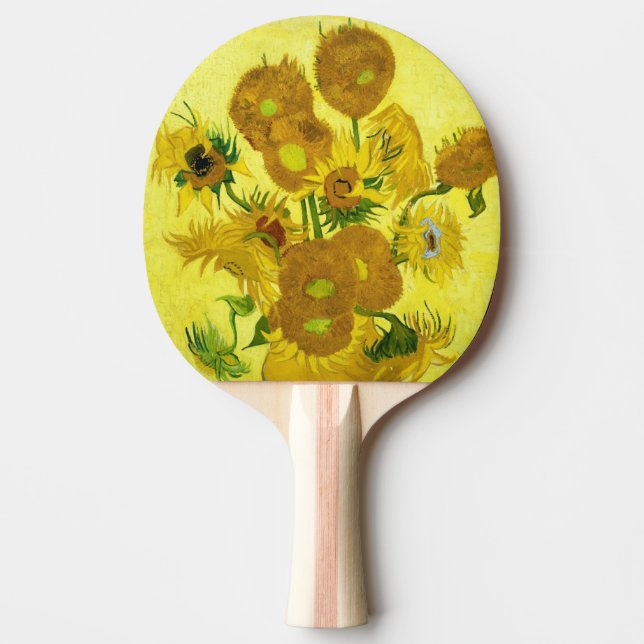 Pala De Ping Pong Sunflowers Vincent van Gogh (Anverso)