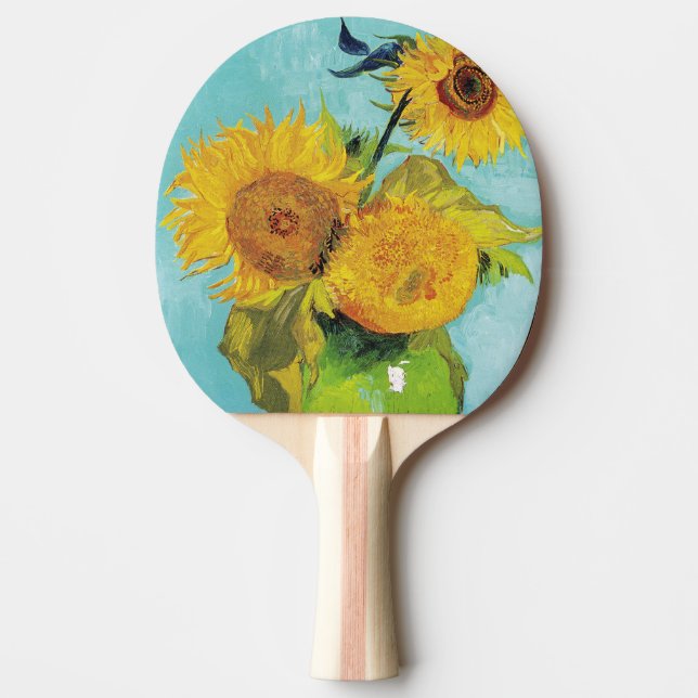Pala De Ping Pong Sunflowers Vincent van Gogh (Anverso)