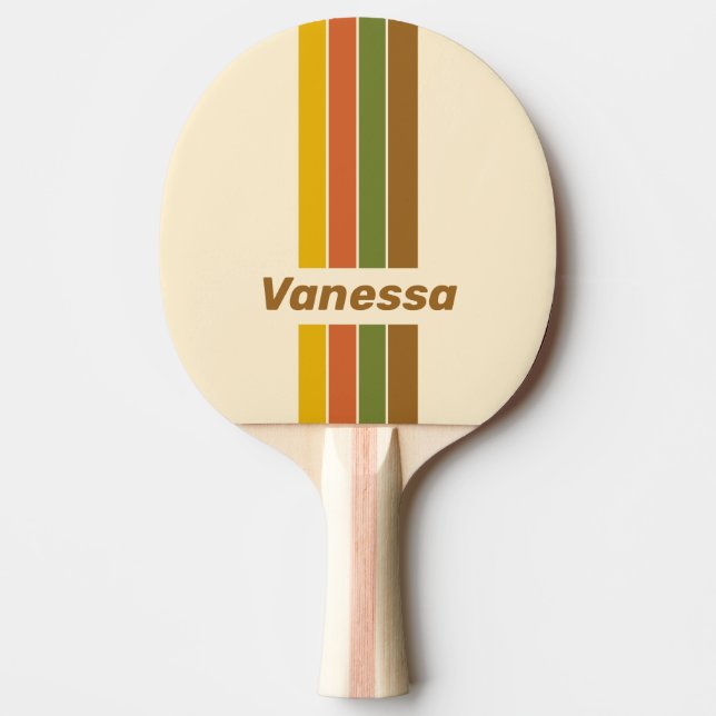 Pala De Ping Pong Sunrise Clover Pin Striped with Name (Anverso)