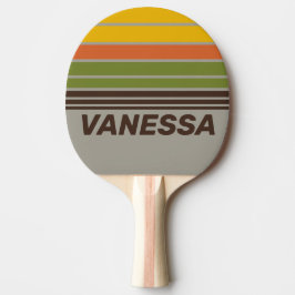 Pala De Ping Pong Sunset Clover Horizon Striping con nombre
