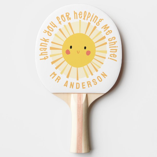 Pala De Ping Pong Sunshine gracias profesor moderno (Anverso)