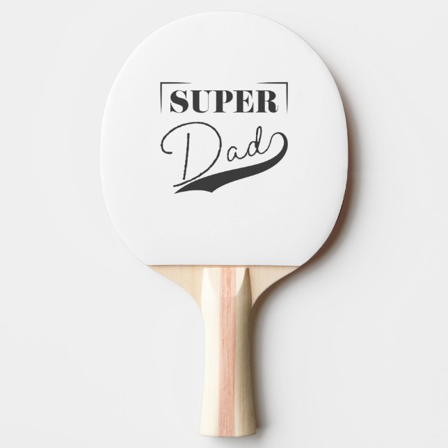 Pala De Ping Pong Super Papá (Anverso)