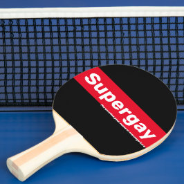 Pala De Ping Pong Supergay del orgullo LGBTQ personalizado